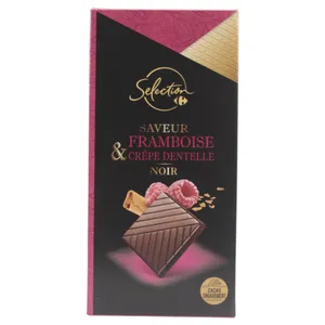 Chocolate Negro Carrefour Selection Con Frambuesa 100 G