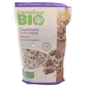 Muesli Con Quinoa Y Chocolate Carrefour Bio 375 G
