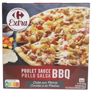 Congelado Pizza Bbq Pollo Carrefour 390g