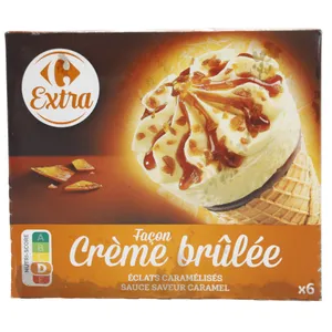 Helado Cono X6 Creme Brulee Carrefour