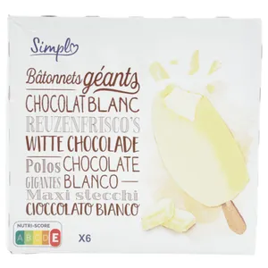 Paleta Carrefour Big Blanco Simpl 6 Unidades