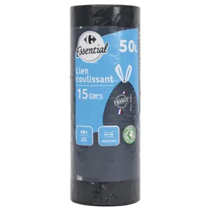 Funda De Basura Carrefour 50 L X15