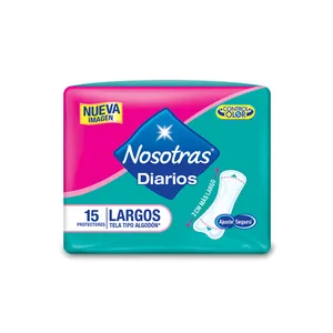 Protectores Diarios Nosotras Largos X15 Unidades