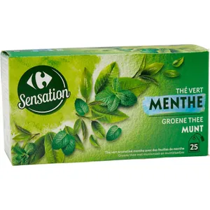Té Verde Con Menta Carrefour (25 Sobres)