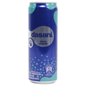 Agua Dasani Con Gas Lata  355ml