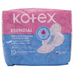 Toallas Femeninas Kotex Esencial Normal X10 Unidades