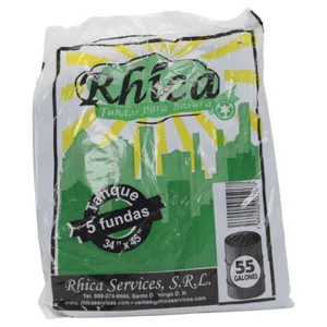 Fundas Para Basura Rhica 208 L X5 Unidades