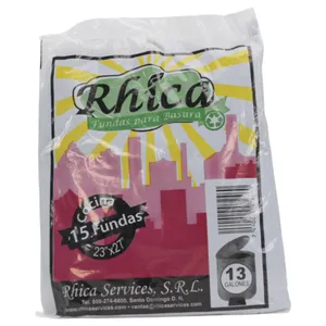 Fundas Para Basura Rhica (13 Galones) X15 Unidades