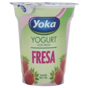 Yogur Yoka Fresa 2.5% Grasa 170 G