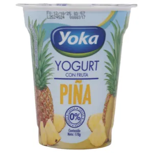 Yogur Yoka Piña 0% Grasa 170 G