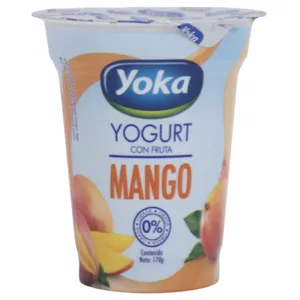 Yogur Yoka Mango 0% Grasa 170 G