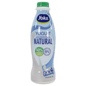 Yogur Yoka Natural Con Azúcar 0% 980 G