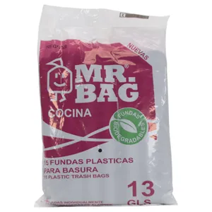 Fundas De Basura Mr. Bag Bio Cocina (13 Galones) X15