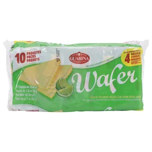 Galletas Guarina Wafer De Limón 12 Unidades