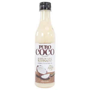 Aceite De Coco Refinado Puro Botella 12 Oz