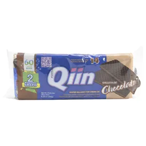 Wafer Qiin Chocolate (259.2 G) 12 Unidades