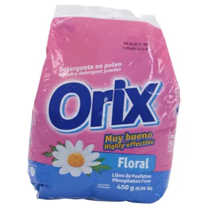 Detergente En Polvo Orix Floral 450 G