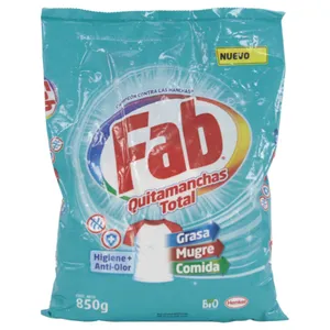 Detergente Fab En Polvo Higiene 850 G