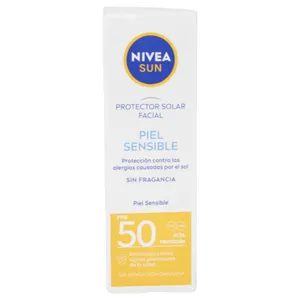 Bloqueador Facial Nivea Piel Sensible Spf 50 50 Ml