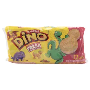 Galleta Dino Rellenas De Fresa 576 G