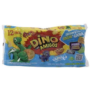 Galleta Dino Rellena De Vainilla 576 G