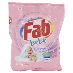 Detergente En Polvo Fab Bebé 850 G