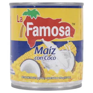 Maíz Con Coco La Famosa 227 G (8 Oz)