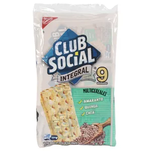 Galletas Club Social Integral 9 Unidades X 24 G