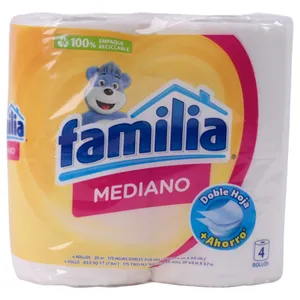 Papel Higiénico Familia Mediano X4 Rollos