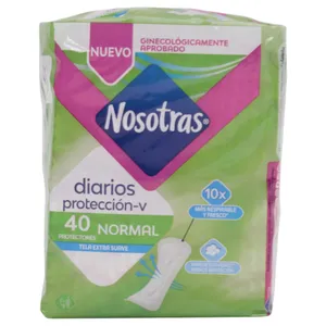 Protectores Diarios Nosotras Normal X40 Unidades