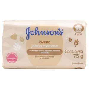 Barra De Jabón Cremoso Johnson’s Baby Avena 75 G