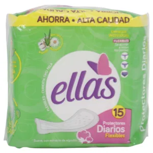 Protectores Diarios Ellas X15 Unidades