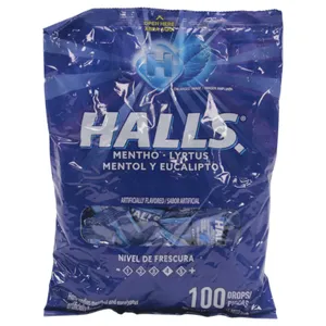 Halls Menthol X100