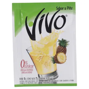Jugo Vivo Piña Sin Azucar En Polvo 7g