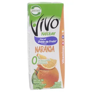 Jugo Vivo Néctar Naranja 190 Ml