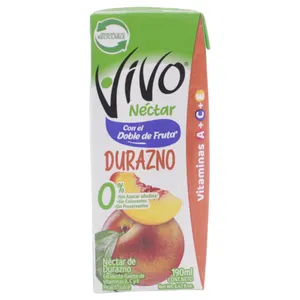 Jugo Vivo Néctar De Durazno 190 Ml