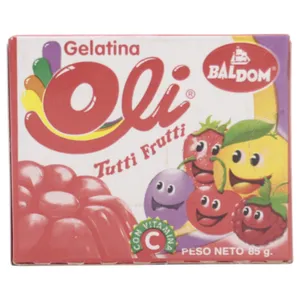 Gelatina Oli Tutti Frutti 85 G (3 Oz)