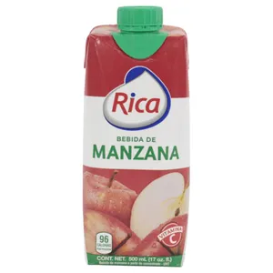 Jugo Rica Uht De Manzana 500 Ml