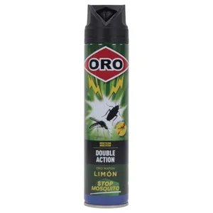 Insecticida Oro Doble Accion Fragancia Limón 300 Ml