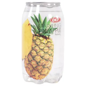 Agua Saborizada Okf Piña Con Gas 350 Ml