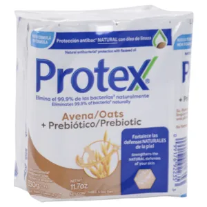 Jabón Protex Antibacterial Avena 3 X110 G