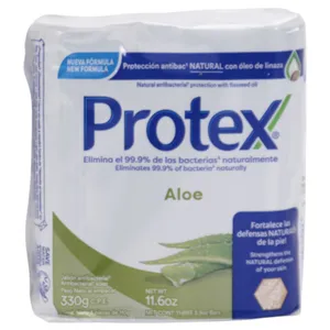 Jabón Protex Antibacterial Aloe 3 X110 G