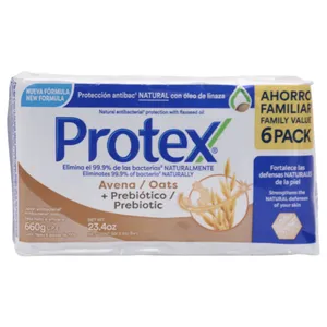Jabón Protex Antibacterial Avena 6 X110 G