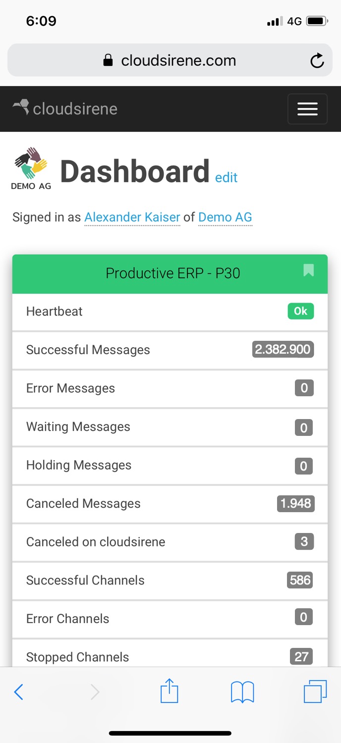 cloudsirene mobile preview