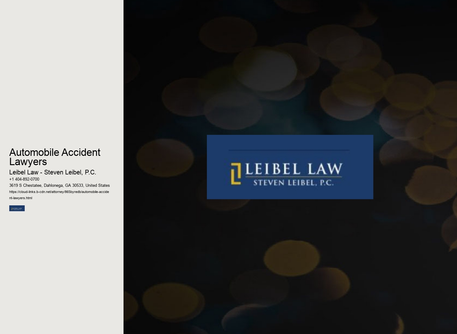 Automobile Accident Lawyers