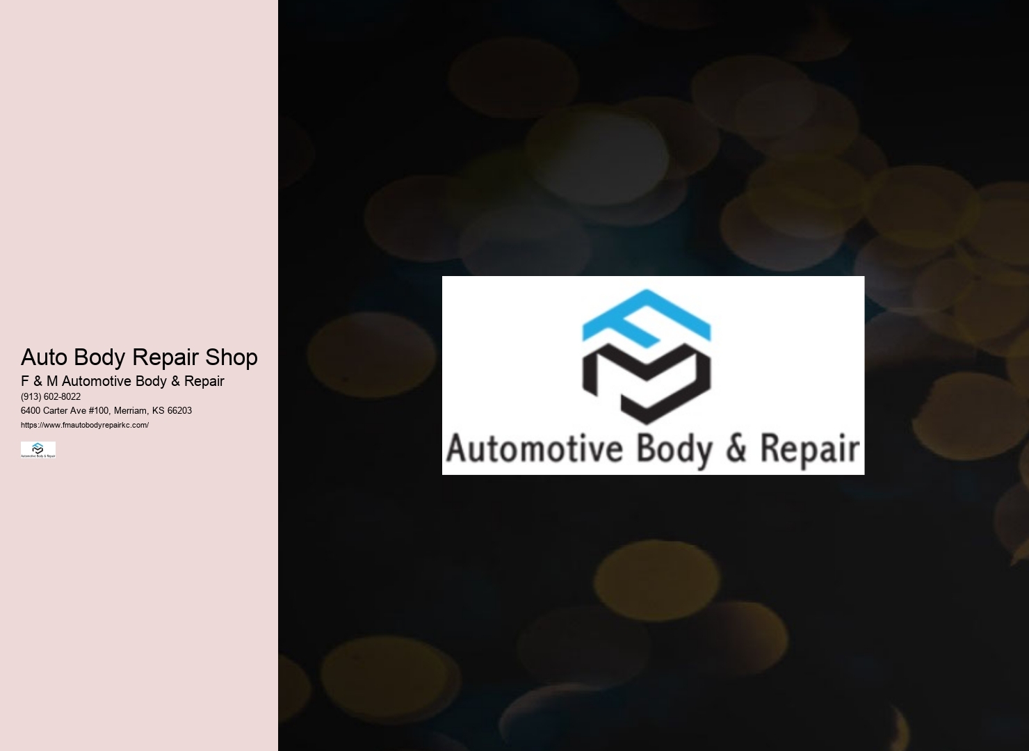 Auto Body Repair Shop
