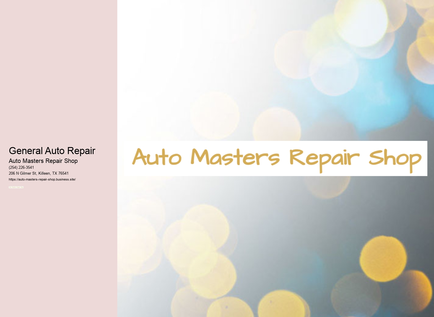 General Auto Repair