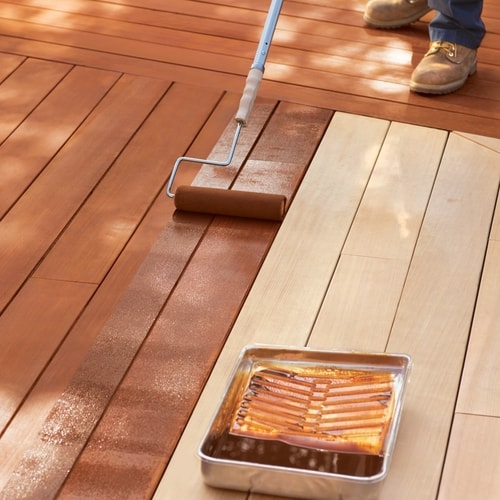 Sanding the Deck Surface