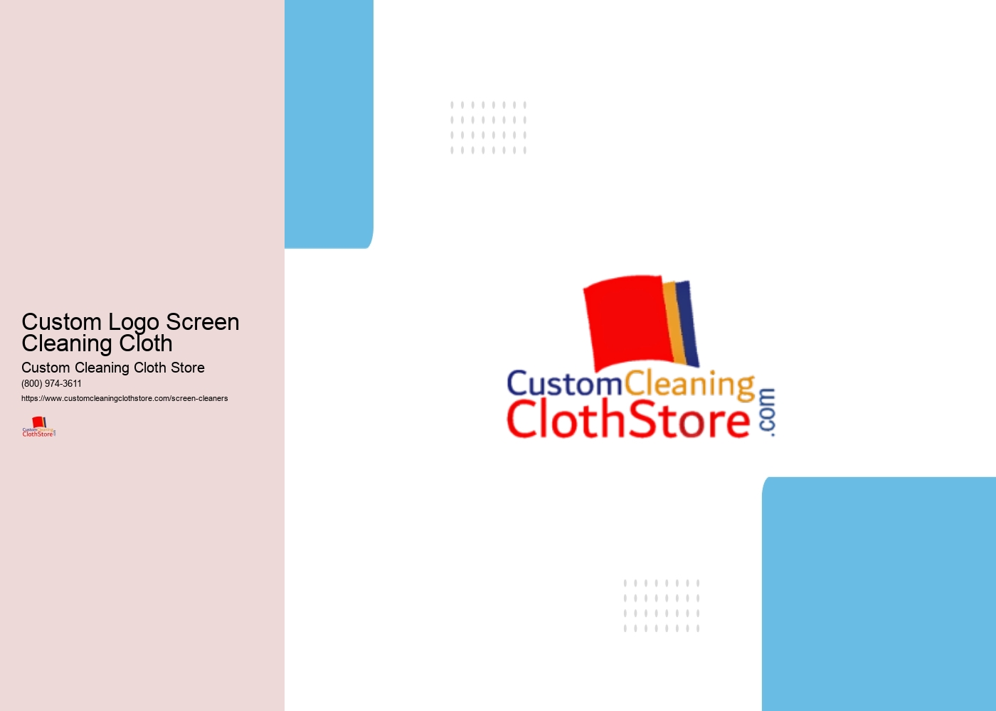 Custom Logo Screen Cleaning Cloth