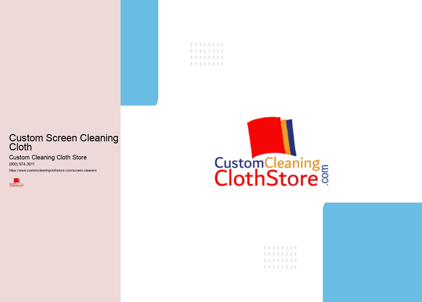 Custom Screen Cleaning Cloth